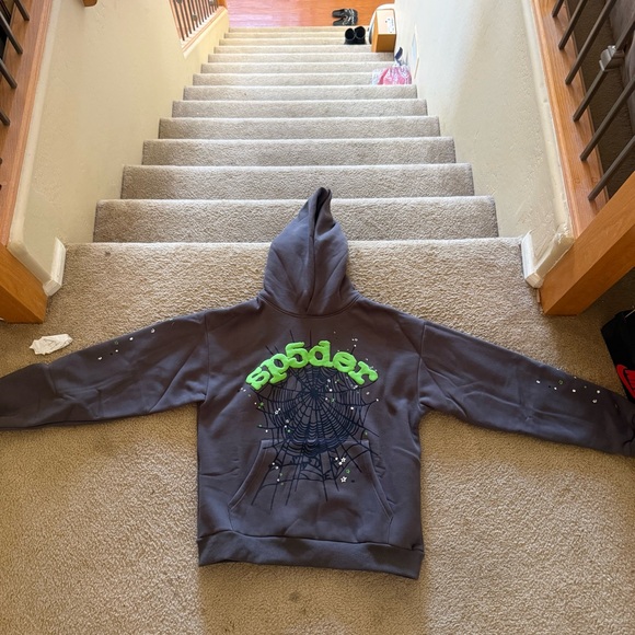 Spyder Other - Spyder Gray Hoodie with Green Logo M